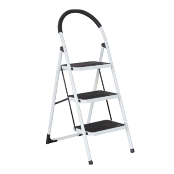 Neat-Living 3 Step Ladder Folding Step Stool with Grips Sturdy Step Stool